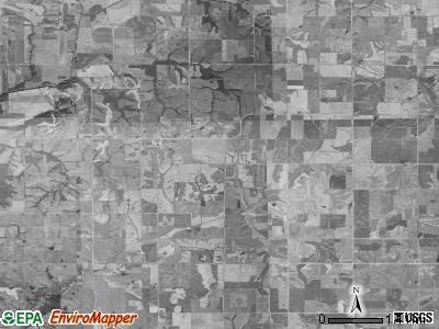 Carl township, Iowa satellite photo by USGS