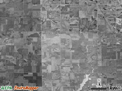 Spaulding township, Iowa satellite photo by USGS