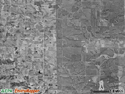 Dodge township, Iowa satellite photo by USGS