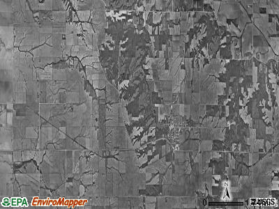 Morning Sun township, Iowa satellite photo by USGS