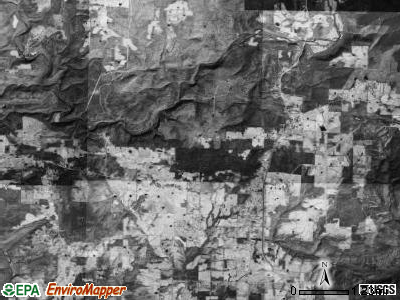 Fairview township, Arkansas satellite photo by USGS