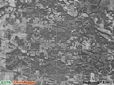 Lockridge township, Iowa satellite photo by USGS