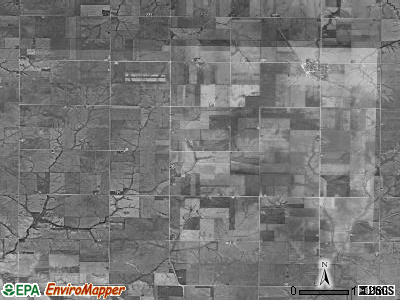Canaan township, Iowa satellite photo by USGS