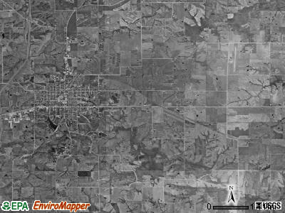 Osceola township, Iowa satellite photo by USGS