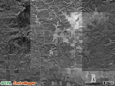 Cedar township, Iowa satellite photo by USGS