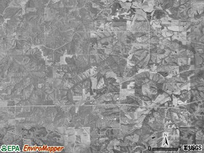 Guilford township, Iowa satellite photo by USGS