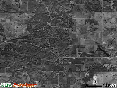 Whitebreast township, Iowa satellite photo by USGS