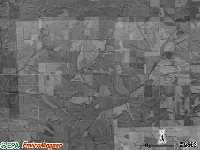 Garfield township, Iowa satellite photo by USGS