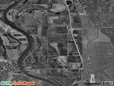 Plattville township, Iowa satellite photo by USGS