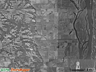 Huron township, Iowa satellite photo by USGS