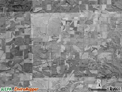 Frankfort township, Iowa satellite photo by USGS