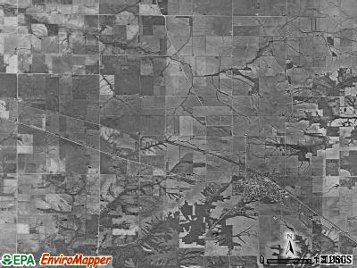New London township, Iowa satellite photo by USGS