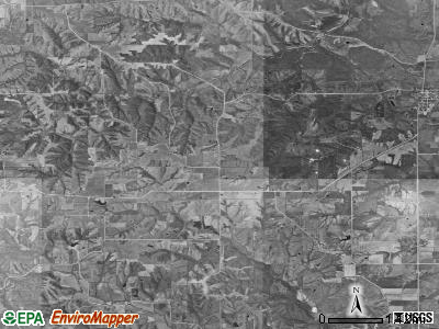 Urbana township, Iowa satellite photo by USGS