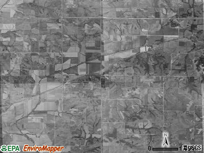 Nodaway township, Iowa satellite photo by USGS