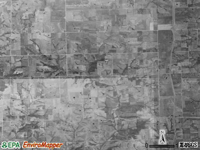 Knox township, Iowa satellite photo by USGS