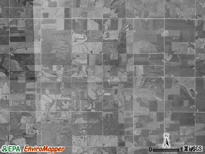 Mercer township, Iowa satellite photo by USGS