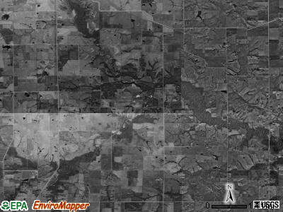 Benton township, Iowa satellite photo by USGS