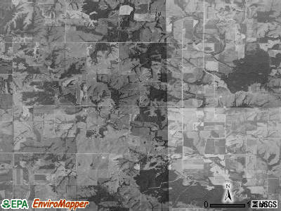 Pleasant township, Iowa satellite photo by USGS