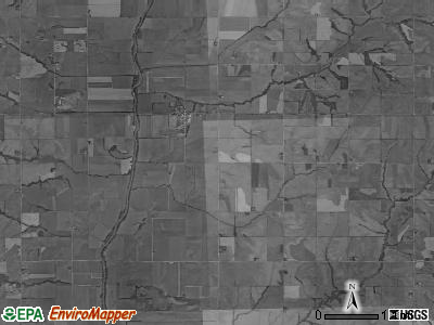 Riverside township, Iowa satellite photo by USGS