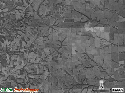 Green township, Iowa satellite photo by USGS