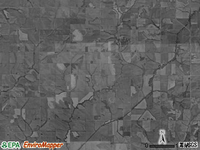 Monroe township, Iowa satellite photo by USGS