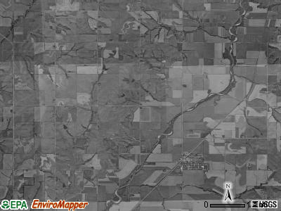 Pierce township, Iowa satellite photo by USGS