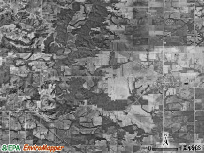 Salem township, Iowa satellite photo by USGS