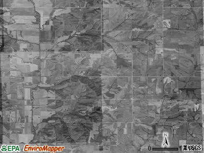 Nodaway township, Iowa satellite photo by USGS