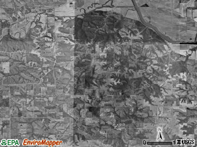 Salt Creek township, Iowa satellite photo by USGS