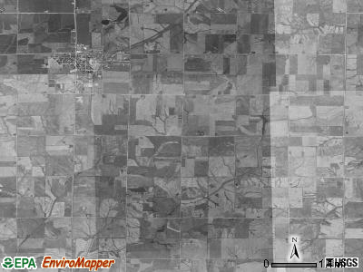 Platte township, Iowa satellite photo by USGS