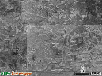 Soap Creek township, Iowa satellite photo by USGS