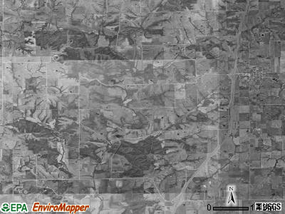 Long Creek township, Iowa satellite photo by USGS