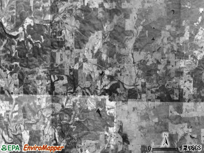 Fulton township, Arkansas satellite photo by USGS