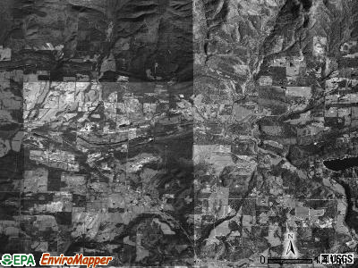 King township, Arkansas satellite photo by USGS