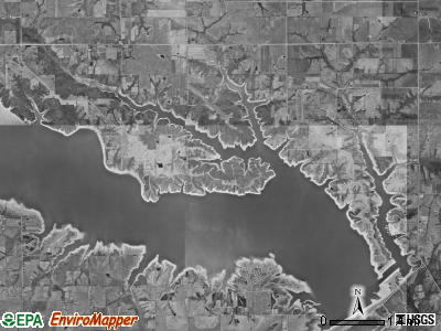 Chariton township, Iowa satellite photo by USGS