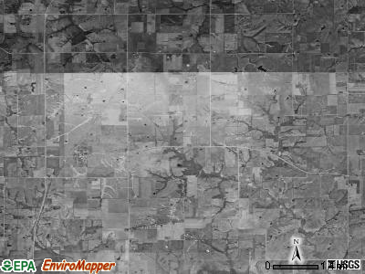 Union township, Iowa satellite photo by USGS