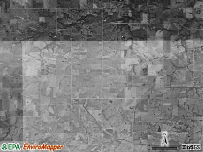 Washington township, Iowa satellite photo by USGS