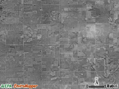 Tingley township, Iowa satellite photo by USGS