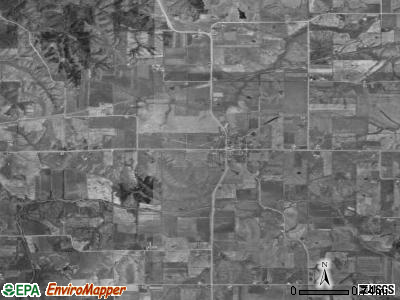 Drakesville township, Iowa satellite photo by USGS