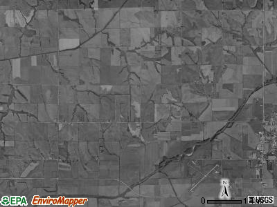 Walnut township, Iowa satellite photo by USGS