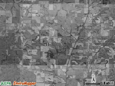 Tarkio township, Iowa satellite photo by USGS