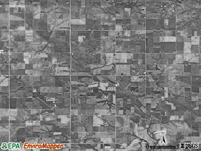 Marion township, Iowa satellite photo by USGS