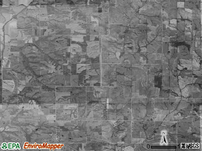 Dallas township, Iowa satellite photo by USGS