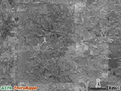 Cleveland township, Iowa satellite photo by USGS