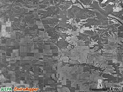 Pleasant Ridge township, Iowa satellite photo by USGS