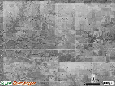 Clay township, Iowa satellite photo by USGS