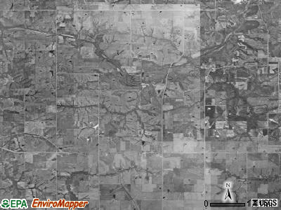 South Fork township, Iowa satellite photo by USGS