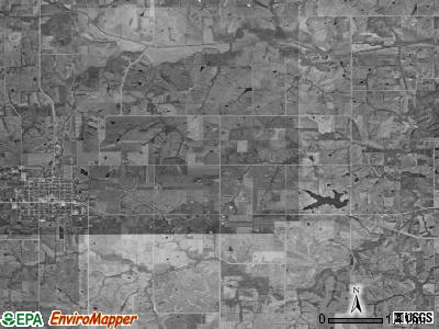 Corydon township, Iowa satellite photo by USGS
