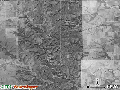 Grand River township, Iowa satellite photo by USGS