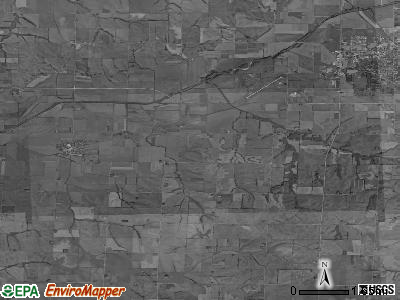 Fisher township, Iowa satellite photo by USGS